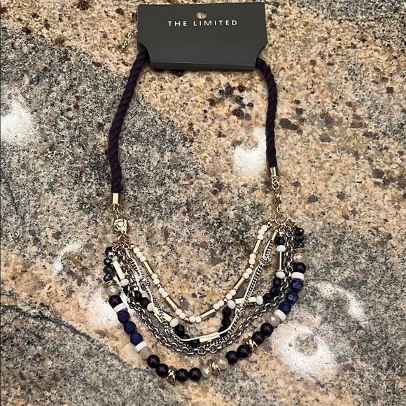 NWT The Limited Nautical Rope Multi-Color Beaded Necklace - Picture 5 of 11